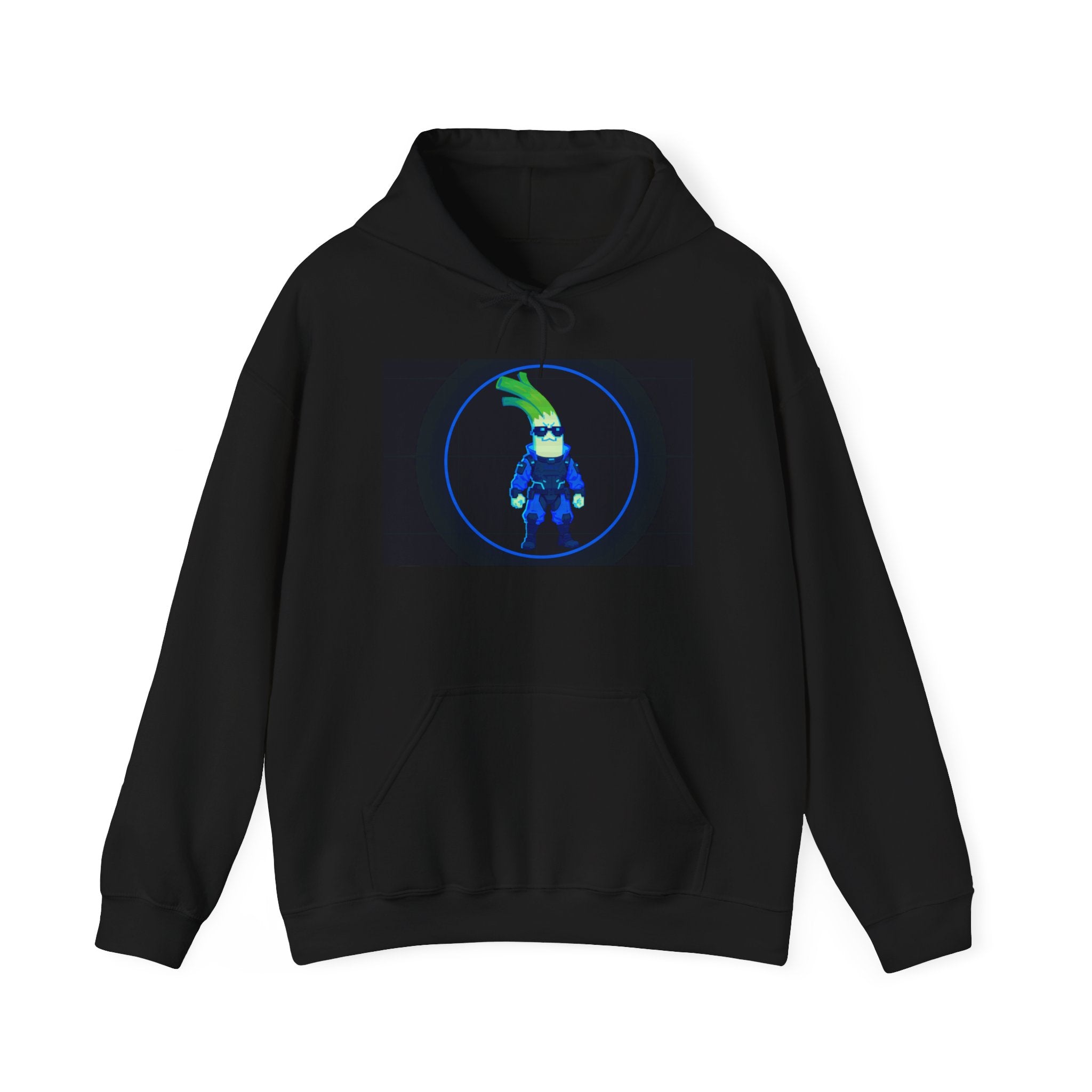 Cyberleek Hoodie — Neon Retro Gamer Sweatshirt