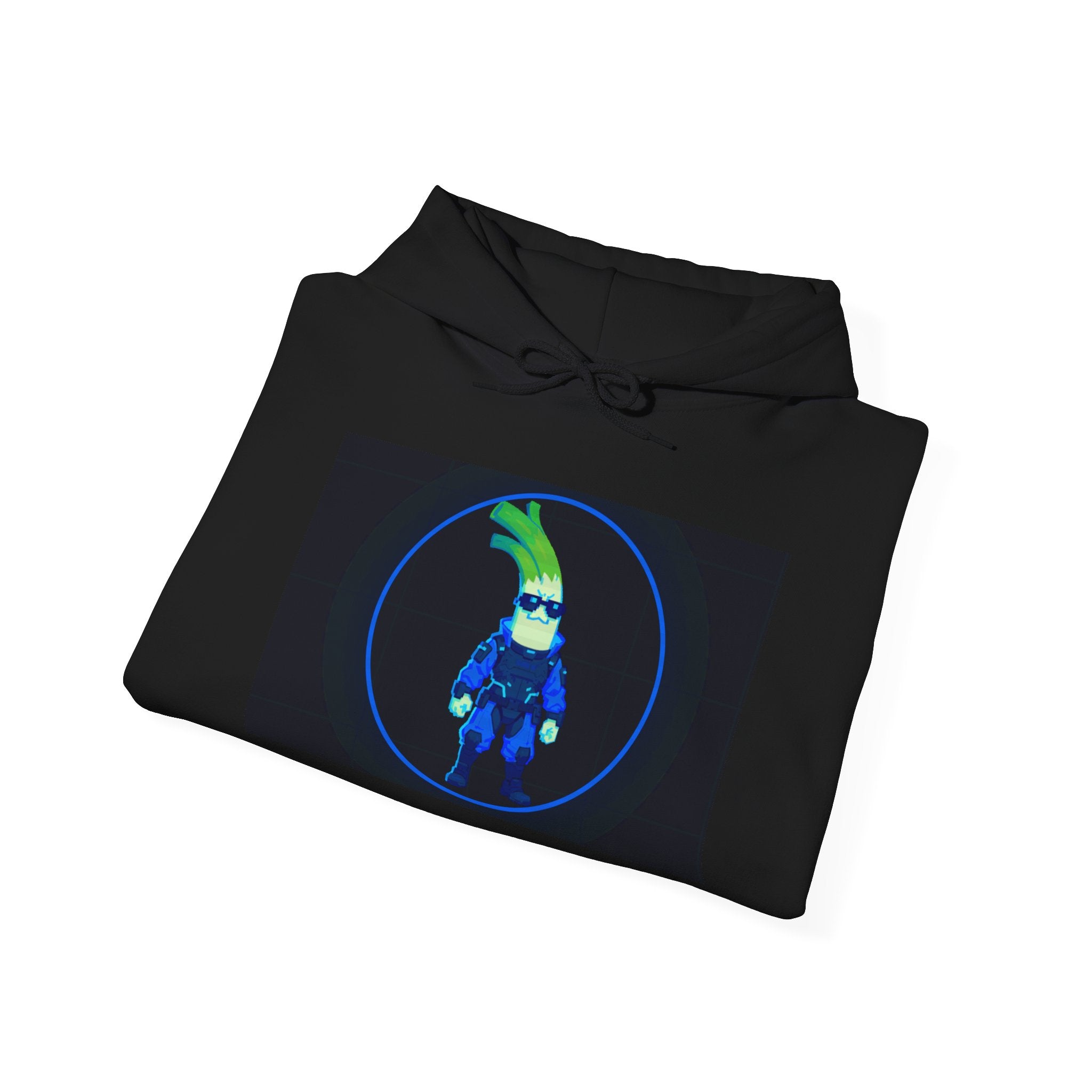 Cyberleek Hoodie — Neon Retro Gamer Sweatshirt